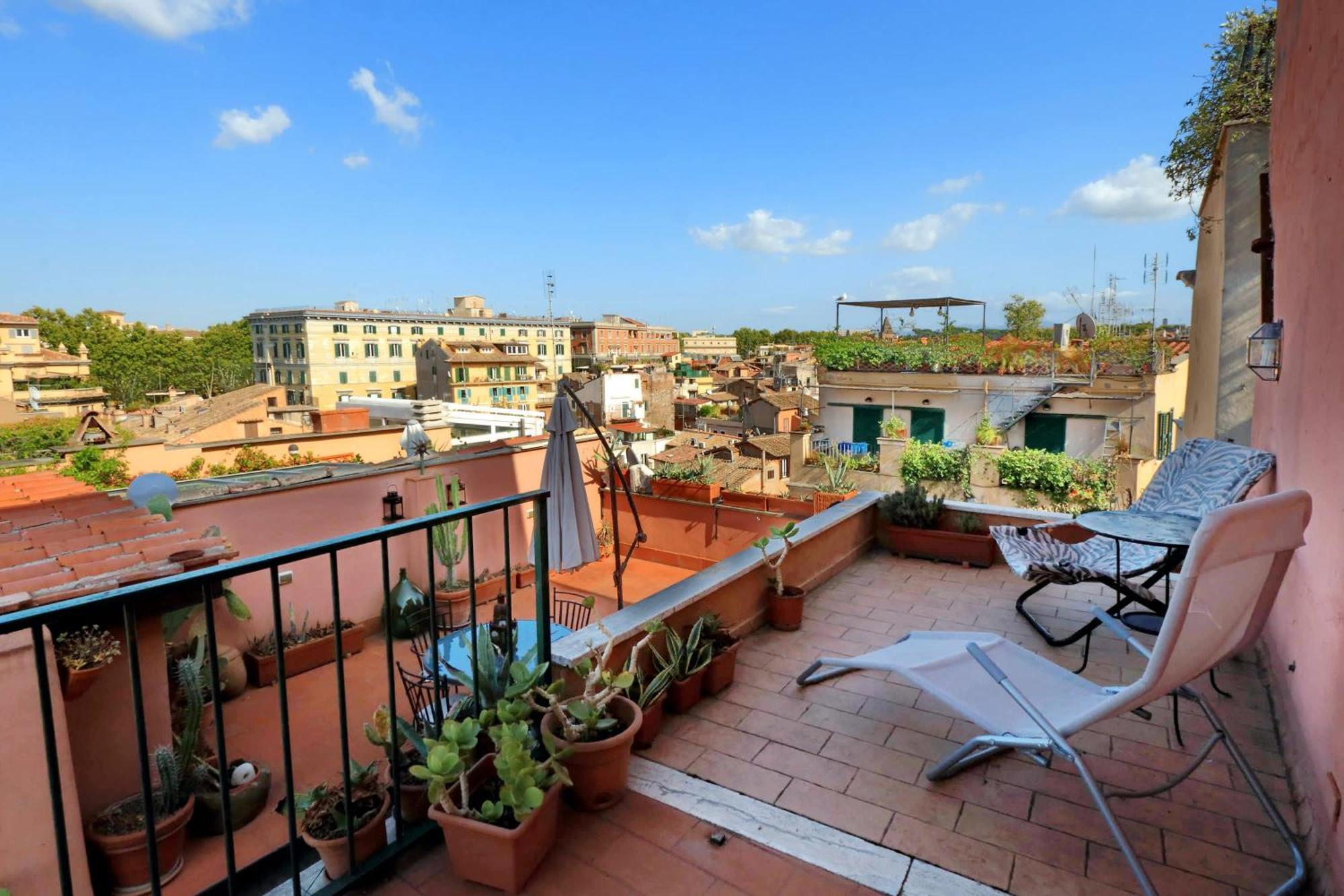 Ferienwohnung Vicolo Del Cinque Penthouse | Romeloft Exterior foto